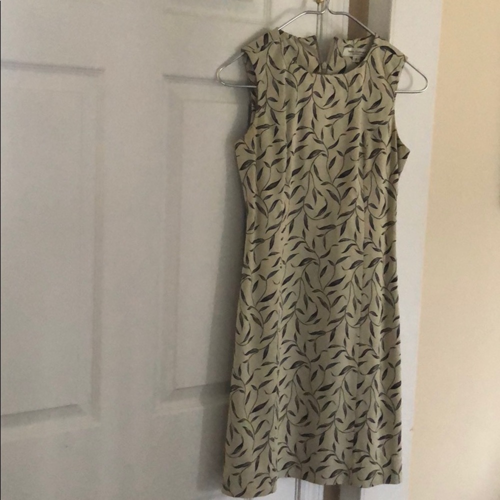 Printed tan/ brown dress